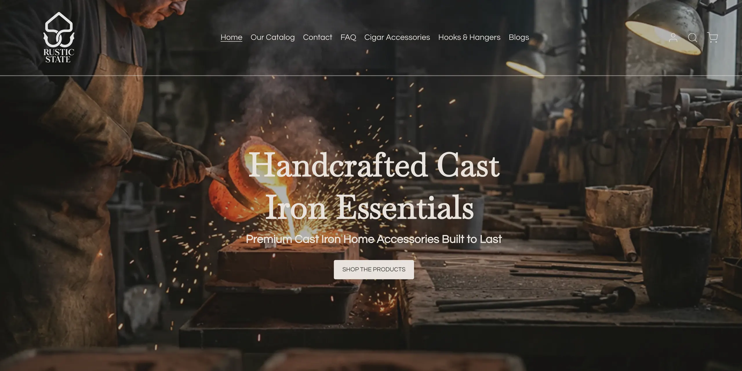 RusticState.com, Shopify storefront