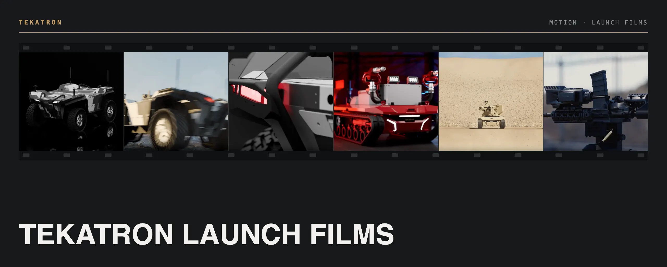 Tekatron Launch Animations